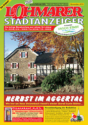 Titel-Abbildung der November-Ausgabe des 'Lohmarer Stadtanzeiger'